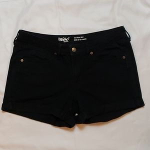 Mossimo Black Cuffed Jean Shorts
